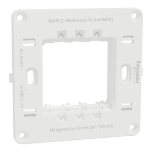Schneider M3TB01S_E2 | Supporting Frame, Miluz E, 2 gang, white