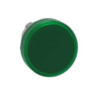 ZB4BV033 | Pilot light head, metal, green, Ø22, plain lens for integral LED