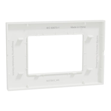 Schneider M3TB03_We | Cover frame, Miluz E, 3 gang, white - Image 4