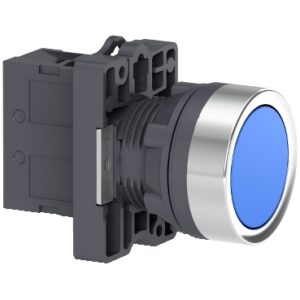 XA2EA61 | Round blue push-button Ø 22 - flush spring return - 1NO