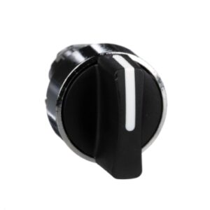 ZB4BD3 | Selector switch head, metal, black, Ø22, 3 positions, stay put