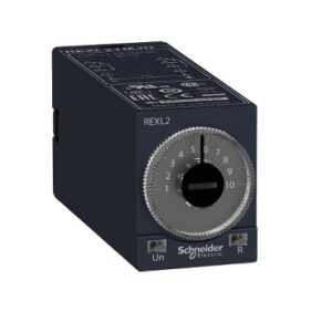 REXL2TMP7 | On-delay timing relay - 0.1 s..100 h - 230 V AC - 2 OC