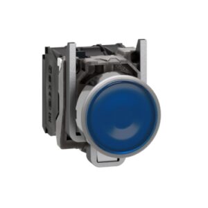 XB4BW36G5 | Blue flush complete illum pushbutton Ø22 spring return 1NO+1NC 110...120V