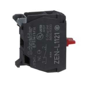 ZENL1121 | Harmony, 22mm Push Button, contact block, panel mount, 1 NC, screw clamp terminal