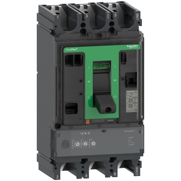 C40H32D400 | Circuit breaker ComPacT NSX400H, 70kA at 415VAC, MicroLogic 2.3 trip unit 400A, 3 poles 3d