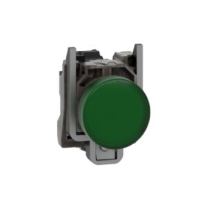 XB4BVB3 | Pilot light, metal, green, Ø22, plain lens with integral LED, 24 V AC/DC