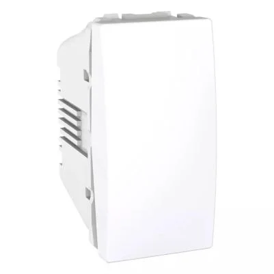 Schneider MGU3.106T.18 | Unica - push-button - 1-way - 10 A 250 VAC - 1 m - white