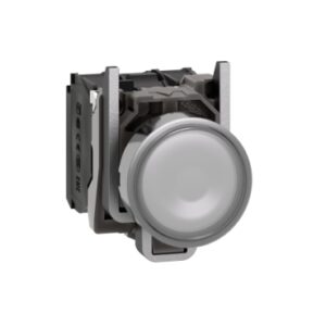 XB4BW31B5 | Illuminated push button, metal, flush, white, Ø22, spring return, 24 V AC/DC, 1 NO + 1 NC