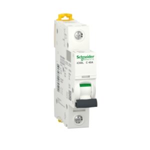 A9F94140 | Miniature circuit-breaker, Acti9 iC60L, 1P, 40 A, C curve, 15000 A (IEC 60898-1), 20 kA (IEC 60947-2)