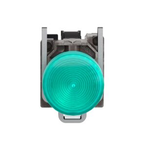 XB4BV63 | Pilot light, metal, green, Ø22, plain lens with BA9s bulb, <= 250 V