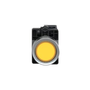 XA2EW35B1 | Yellow flush complete illum push-button - Ø22 - flush - 24V AC/DC - 1NO