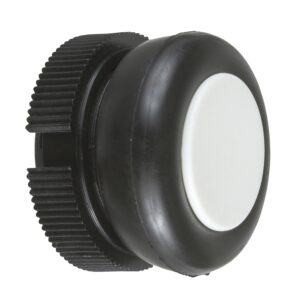 XACA9411 | Push button head, plastic, white, booted, spring return